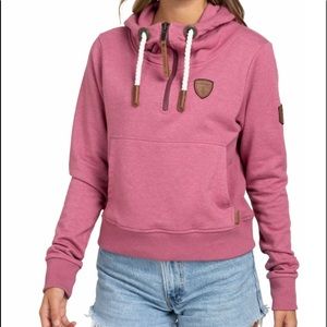 Wanakome Women's Noella Terry 1/2 Zip Cropped Hoodie XXL